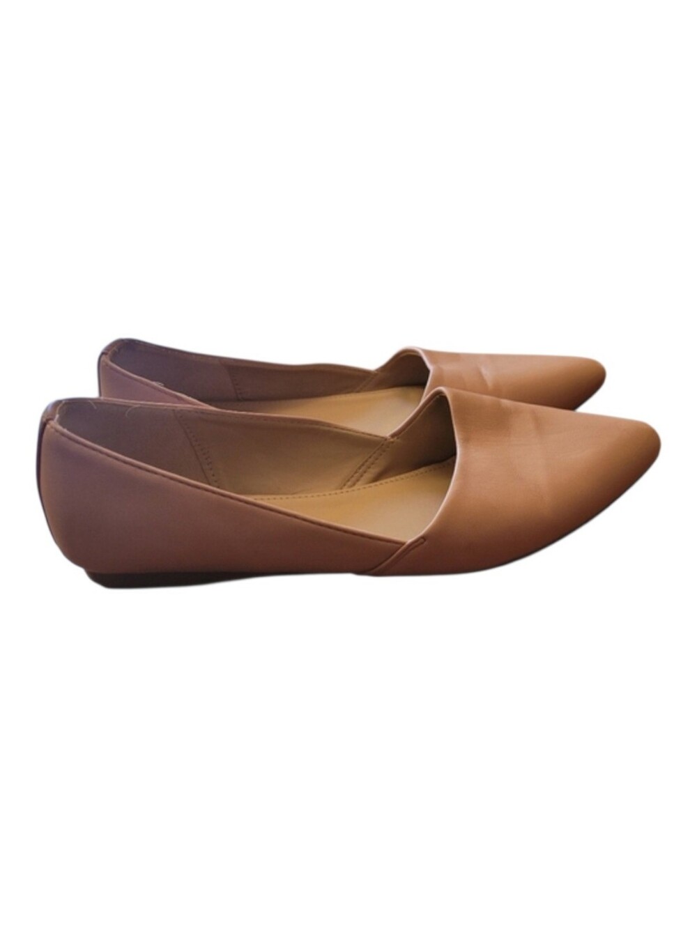 Kate and Mel Women's Pointed-Toe Slip-On Flats in Blush